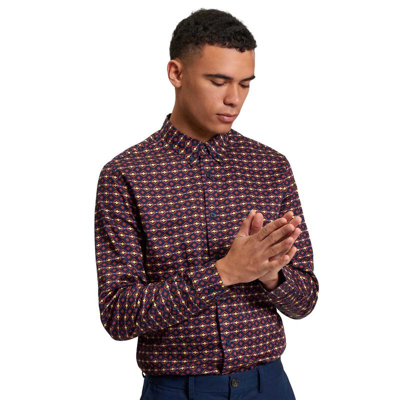 Ben Sherman Craft Geo Print Shirt image number 0